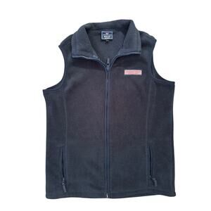 Vineyard Vines Fleece Vest M‎ Full Zip Navy Back to School